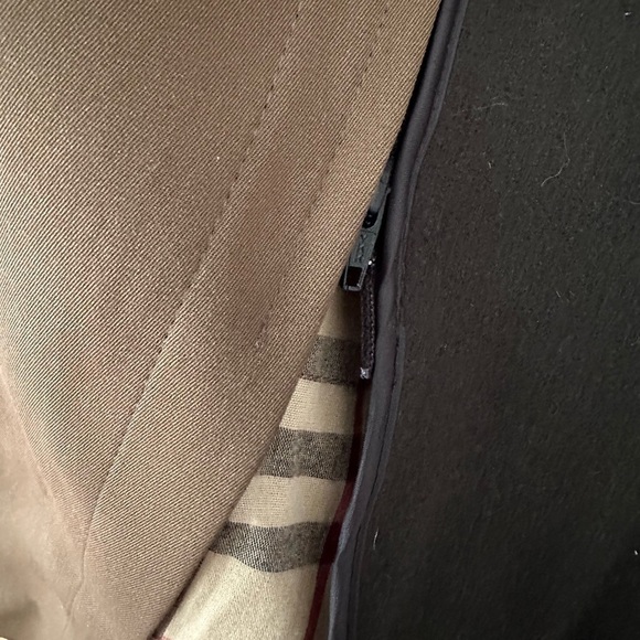 Burberry Wool Camelhair Trench Coat W Removable Lining - Picture 4 of 12